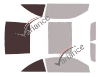 Glazing template - 3/4 rear kit - Renault Megane (3) CC Cabriolet 2 doors (2010 - 2017) Glazing template - 3/4 rear kit - Renault Megane (3) CC Cabriolet 2 doors (2010 - 2017)