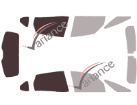 Glazing template - 3/4 rear kit - Renault Scenic (4) Court 5 doors (2016 - 2023) Glazing template - 3/4 rear kit - Renault Scenic (4) Court 5 doors (2016 - 2023)