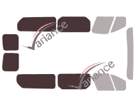 Gabarit vitrage - kit 3/4 arrière - Renault Trafic (3) Long 5/6 portes (depuis 2014) Gabarit vitrage - kit 3/4 arrière - Renault Trafic (3) Long 5/6 portes (depuis 2014)