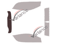 Sagoma di vetratura - Kit 3/4 posteriore - Renault Wind CC 2 porte (2010 - 2013) Sagoma di vetratura - Kit 3/4 posteriore - Renault Wind CC 2 porte (2010 - 2013)