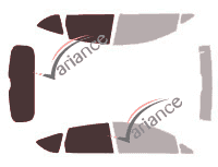 Mascherina per vetri - Kit 3/4 posteriore - Seat Altea (1) XL 5 porte (2006 - 2016) Mascherina per vetri - Kit 3/4 posteriore - Seat Altea (1) XL 5 porte (2006 - 2016)
