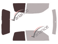 Mascherina per vetri - kit 3/4 posteriore - Seat Arosa 3 porte (1997 - 2005) Mascherina per vetri - kit 3/4 posteriore - Seat Arosa 3 porte (1997 - 2005)