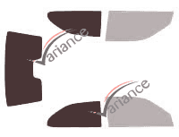 Mascherina per vetri - kit 3/4 posteriore - Seat Cordoba (1) 2 porte (1993 - 2003) Mascherina per vetri - kit 3/4 posteriore - Seat Cordoba (1) 2 porte (1993 - 2003)