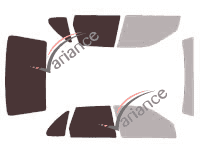 Mascherina per vetri - kit 3/4 posteriore - Seat Cordoba (1) 4 porte berlina (1999 - 2003) Mascherina per vetri - kit 3/4 posteriore - Seat Cordoba (1) 4 porte berlina (1999 - 2003)