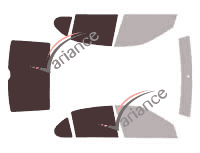 Mascherina per vetri - kit 3/4 posteriore - Seat Leon (1) 5 porte (1999 - 2005) Mascherina per vetri - kit 3/4 posteriore - Seat Leon (1) 5 porte (1999 - 2005)