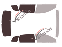 Gabarit vitrage - kit 3/4 arrière - Skoda Karoq (1) 5 portes (depuis 2018)