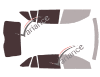 Mascherina per vetri - Kit 3/4 posteriore - Skoda Rapid Speacback Break 5 porte (dal 2013)