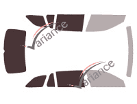 Gabarit vitrage - kit 3/4 arrière - Skoda Superb (3) Combi Break 5 portes (2015 - 2023)