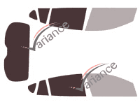 Verglasungsschablone - Kit 3/4 hinten - Subaru Impreza (5) Kombi 5-türig (2016 - 2023)