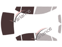 Verglasungsschablone - Kit 3/4 hinten - Subaru Impreza (4) Limousine 4 Türen (2012 - 2017)