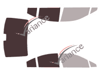 Mascherina per vetri - kit 3/4 posteriore - Subaru Legacy (6) berlina 4 porte (2015 - 2019)