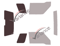 Glazing template - 3/4 rear kit - Suzuki Vitara (1) Cabriolet -hard Top 3 doors (1990 - 2006) Glazing template - 3/4 rear kit - Suzuki Vitara (1) Cabriolet -hard Top 3 doors (1990 - 2006)