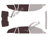 Plantilla de acristalamiento - Kit 3/4 trasero - Tata Aria Break 5 puertas (2010 - 2017) Plantilla de acristalamiento - Kit 3/4 trasero - Tata Aria Break 5 puertas (2010 - 2017)
