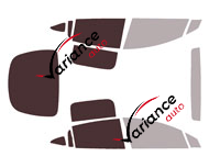 Mascherina per vetri - kit 3/4 posteriore - Tesla Model X (2) 6 porte (dal 2022) Mascherina per vetri - kit 3/4 posteriore - Tesla Model X (2) 6 porte (dal 2022)