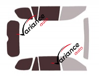Gabarit vitrage - kit 3/4 arrière - Toyota Grand Highlander (4) 5 portes (depuis 2023)
