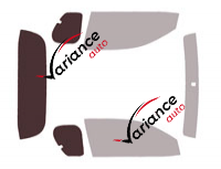 Dima di vetratura - Kit 3/4 posteriore - Toyota Hilux (8) Extra Cab Pick-up 2 porte (dal 2015)