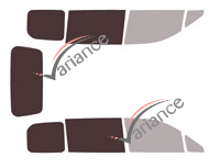 Glazing template - 3/4 rear kit - Toyota Noah / Voxy (2) 5 doors (2007 - 2014) Glazing template - 3/4 rear kit - Toyota Noah / Voxy (2) 5 doors (2007 - 2014)