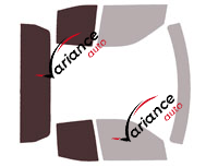 Verglasungsschablone - Kit 3/4 hinten - Toyota Tundra (3) Double Cab Pick-up 4-türig (ab 2021)