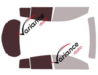 Plantilla de acristalamiento - Kit 3/4 trasero - Toyota Yaris (3) XL 5 puertas (2017 - 2020)