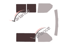 Glazing template - 3/4 rear kit - Volkswagen Transporter T4 (4) Utility 4/5/6 doors (1990 - 2003) Glazing template - 3/4 rear kit - Volkswagen Transporter T4 (4) Utility 4/5/6 doors (1990 - 2003)