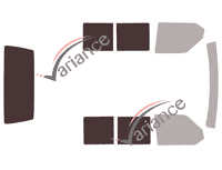 Gabarit vitrage - kit 3/4 arrière - Volkswagen Transporter T4 (4) Utilitaire 4/5 portes (1990 - 2003) Gabarit vitrage - kit 3/4 arrière - Volkswagen Transporter T4 (4) Utilitaire 4/5 portes (1990 - 2003)