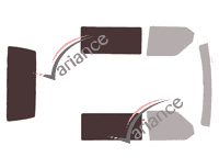 Gabarit vitrage - kit 3/4 arrière - Volkswagen Transporter T4 (4) Utilitaire 4/5 portes (1990 - 2003) Gabarit vitrage - kit 3/4 arrière - Volkswagen Transporter T4 (4) Utilitaire 4/5 portes (1990 - 2003)
