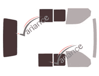 Glazing template - 3/4 rear kit - Volkswagen Transporter T6 (6) 4 door van (since 2015) Glazing template - 3/4 rear kit - Volkswagen Transporter T6 (6) 4 door van (since 2015)