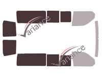 Glazing template - 3/4 rear kit - Volkswagen Transporter T6 (6) Long 6 doors (since 2015) Glazing template - 3/4 rear kit - Volkswagen Transporter T6 (6) Long 6 doors (since 2015)