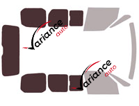 Glazing template - 3/4 rear kit - Volkswagen Transporteur T7 (7) Multivan 5-door (since 2021) Glazing template - 3/4 rear kit - Volkswagen Transporteur T7 (7) Multivan 5-door (since 2021)