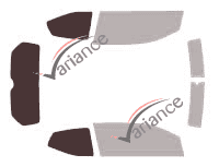 Glazing template - 3/4 rear kit - Volkswagen Up 3-door (2012 - 2021) Glazing template - 3/4 rear kit - Volkswagen Up 3-door (2012 - 2021)