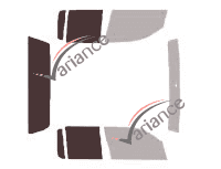 Glazing template - 3/4 rear kit - Volkswagen Amarok (1) Pick-up 4 doors (2010 - 2020) Glazing template - 3/4 rear kit - Volkswagen Amarok (1) Pick-up 4 doors (2010 - 2020)