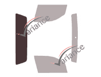 Glazing template - 3/4 rear kit - Volkswagen Amarok (1) Pick-Up 2 doors (2010 - 2020) Glazing template - 3/4 rear kit - Volkswagen Amarok (1) Pick-Up 2 doors (2010 - 2020)