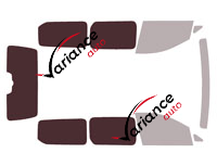 Glazing template - 3/4 rear kit - Volkswagen Caddy (5) Maxi 5 doors (since 2021) Glazing template - 3/4 rear kit - Volkswagen Caddy (5) Maxi 5 doors (since 2021)