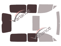 Glazing template - 3/4 rear kit - Volkswagen Caddy (3) Maxi 5 doors (2007 - 2016) Glazing template - 3/4 rear kit - Volkswagen Caddy (3) Maxi 5 doors (2007 - 2016)