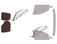 Glazing template - 3/4 rear kit - Volkswagen Caddy (5) 5-6 door van (since 2020) Glazing template - 3/4 rear kit - Volkswagen Caddy (5) 5-6 door van (since 2020)