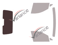 Glazing template - 3/4 rear kit - Volkswagen Caddy (5) 4-5 door van (since 2020) Glazing template - 3/4 rear kit - Volkswagen Caddy (5) 4-5 door van (since 2020)