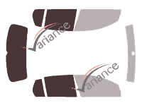 Glazing template - kit 3/4 rear - Volkswagen Golf (5) 5 portes (2003 - 2009) Glazing template - kit 3/4 rear - Volkswagen Golf (5) 5 portes (2003 - 2009)