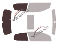 Glazing template - kit 3/4 rear - Volkswagen Golf (5) 3 portes (2003 - 2009) Glazing template - kit 3/4 rear - Volkswagen Golf (5) 3 portes (2003 - 2009)