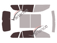 Glazing template - 3/4 rear kit - Volkswagen Golf (5) SW Estate 5 doors (2006 - 2010) Glazing template - 3/4 rear kit - Volkswagen Golf (5) SW Estate 5 doors (2006 - 2010)