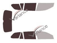 Glazing template - 3/4 rear kit - Volkswagen Golf (6) Variant Estate 5 doors (2010 - 2014) Glazing template - 3/4 rear kit - Volkswagen Golf (6) Variant Estate 5 doors (2010 - 2014)