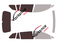 Glazing template - 3/4 rear kit - Volkswagen Golf (8) Variant / SW / Alltrack Estate 5 doors (since 2021) Glazing template - 3/4 rear kit - Volkswagen Golf (8) Variant / SW / Alltrack Estate 5 doors (since 2021)