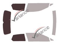 Glazing template - kit 3/4 rear - Volkswagen Golf (7) 3 portes (2013 - 2021) Glazing template - kit 3/4 rear - Volkswagen Golf (7) 3 portes (2013 - 2021)
