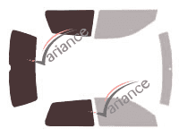 Glazing template - kit 3/4 rear - Volkswagen Golf (4) 3 portes (1997 - 2004) Glazing template - kit 3/4 rear - Volkswagen Golf (4) 3 portes (1997 - 2004)
