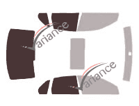 Glazing template - 3/4 rear kit - Volkswagen Jetta (5) 4-door sedan (2005 - 2010) Glazing template - 3/4 rear kit - Volkswagen Jetta (5) 4-door sedan (2005 - 2010)