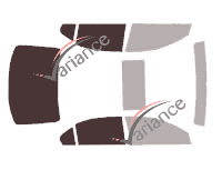 Glazing template - 3/4 rear kit - Volkswagen Jetta (6) 4-door sedan (2010 - 2018) Glazing template - 3/4 rear kit - Volkswagen Jetta (6) 4-door sedan (2010 - 2018)