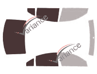 Gabarit vitrage - kit 3/4 arrière - Volkswagen Passat (5) Berline 4 portes (1996 - 2005) Gabarit vitrage - kit 3/4 arrière - Volkswagen Passat (5) Berline 4 portes (1996 - 2005)