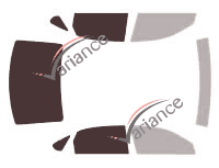 Glazing template - 3/4 rear kit - Volkswagen Passat (7) 4-door sedan (2011 - 2020) Glazing template - 3/4 rear kit - Volkswagen Passat (7) 4-door sedan (2011 - 2020)