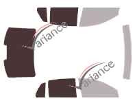 Glazing template - 3/4 rear kit - Volkswagen Phaeton (1) 4-door sedan (2002 - 2009) Glazing template - 3/4 rear kit - Volkswagen Phaeton (1) 4-door sedan (2002 - 2009)