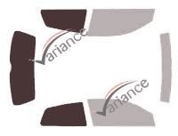 Glazing template - kit 3/4 rear - Volkswagen Polo (4) 3 portes (2002 - 2009) Glazing template - kit 3/4 rear - Volkswagen Polo (4) 3 portes (2002 - 2009)