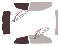 Glazing template - kit 3/4 rear - Volkswagen Polo (5) 3 portes (2009 - 2017) Glazing template - kit 3/4 rear - Volkswagen Polo (5) 3 portes (2009 - 2017)